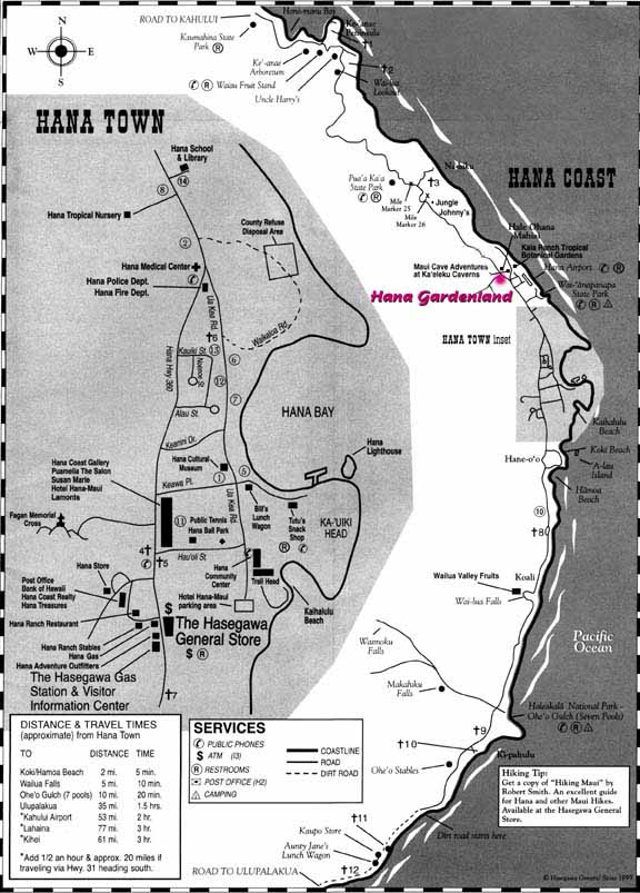 Hana Coast Map