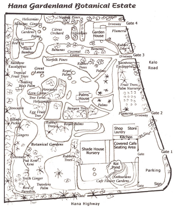 Hana Gardenland Map